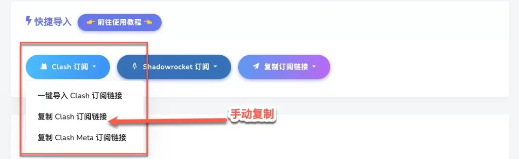 clash 节点复制导入